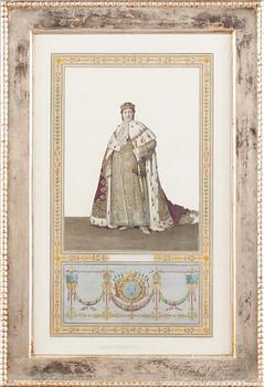 KOPPARSTICK, kolorerat, efter C.H Müller, 1800-tal.