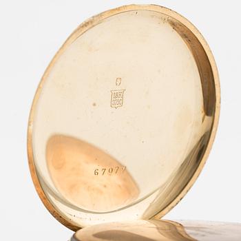 Fickur, 18K guld, savonett, 51 mm.