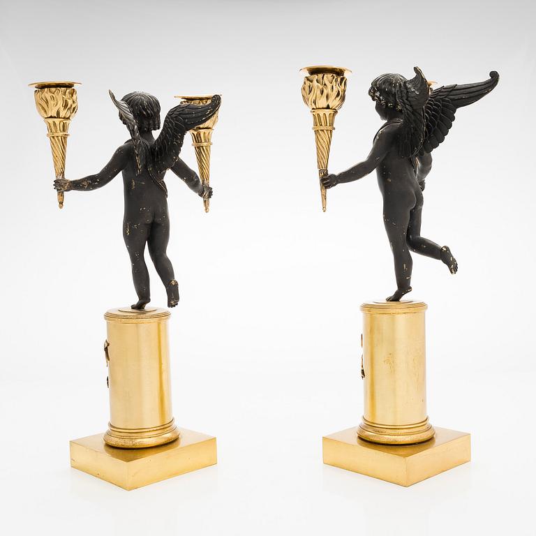 A pair of early 20th-century candelabras.