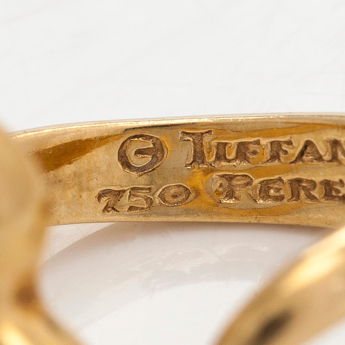 Tiffany & Co, Elsa Peretti, an 18K gold 'Open Heart' ring,.