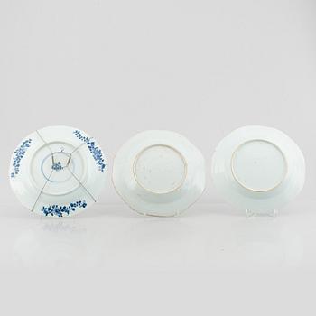Parti porslin, 10 delar, kompaniporslin, Kina, Qingdynastin 1700-tal samt Jiaqing (1796-1822).