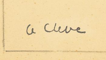 Agnes Cleve, Interiör med öppen spis.