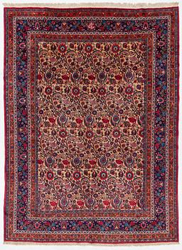 A semi-antique Birjand carpet, Eastern Iran, signed, c 390 x 296 cm.