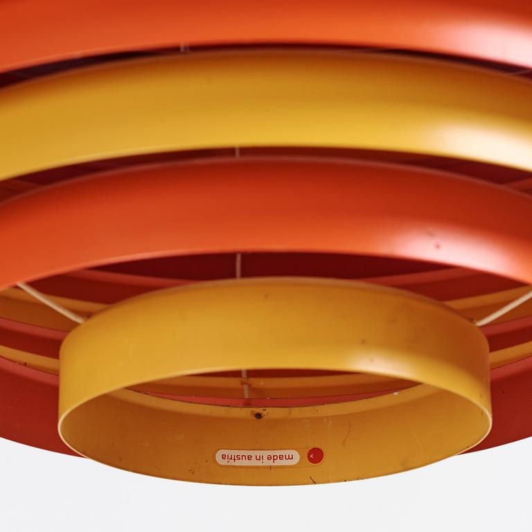 Wilhelm Vest, "Dynamic", a ceiling lamp, Vest Leuchten, Austria, 1960s.