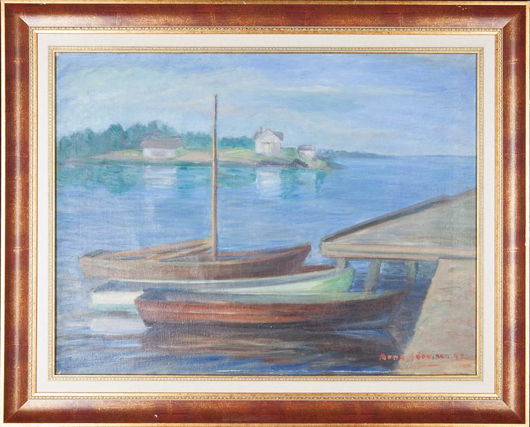 ANNA JÄRVINEN, olja på duk, signerad och daterad -45.