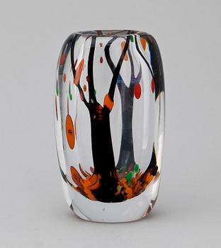 VAS, Vicke Lindstrand, glas, "Höst", Kosta, 1950-60-tal.