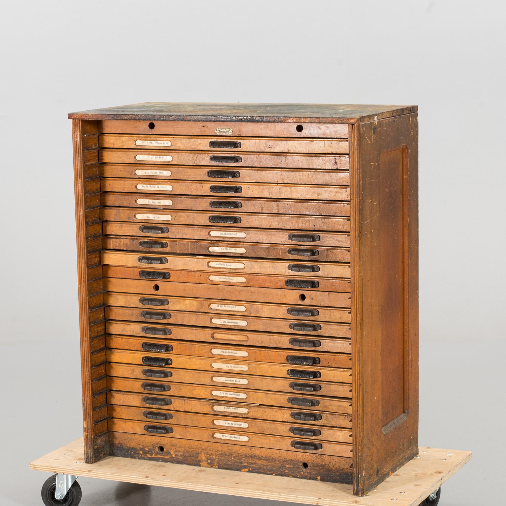 FILING CABINET, EARLY 20TH CENTURY.