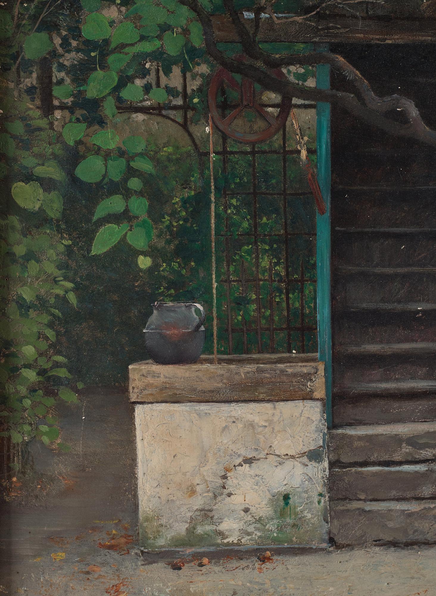 August Hagborg, "Utanför Birgers ateljé i Paris" (Outside Birger's atelier in Paris).