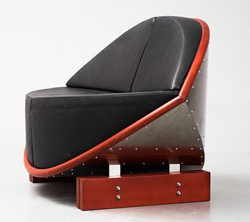 A Sigurdúr Gustafsson 'Keflavik' sofa executed by Källemo, Sweden 2000.