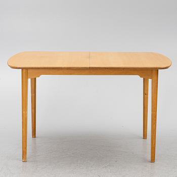 A dining table with six chairs, Sweden, 1940's.