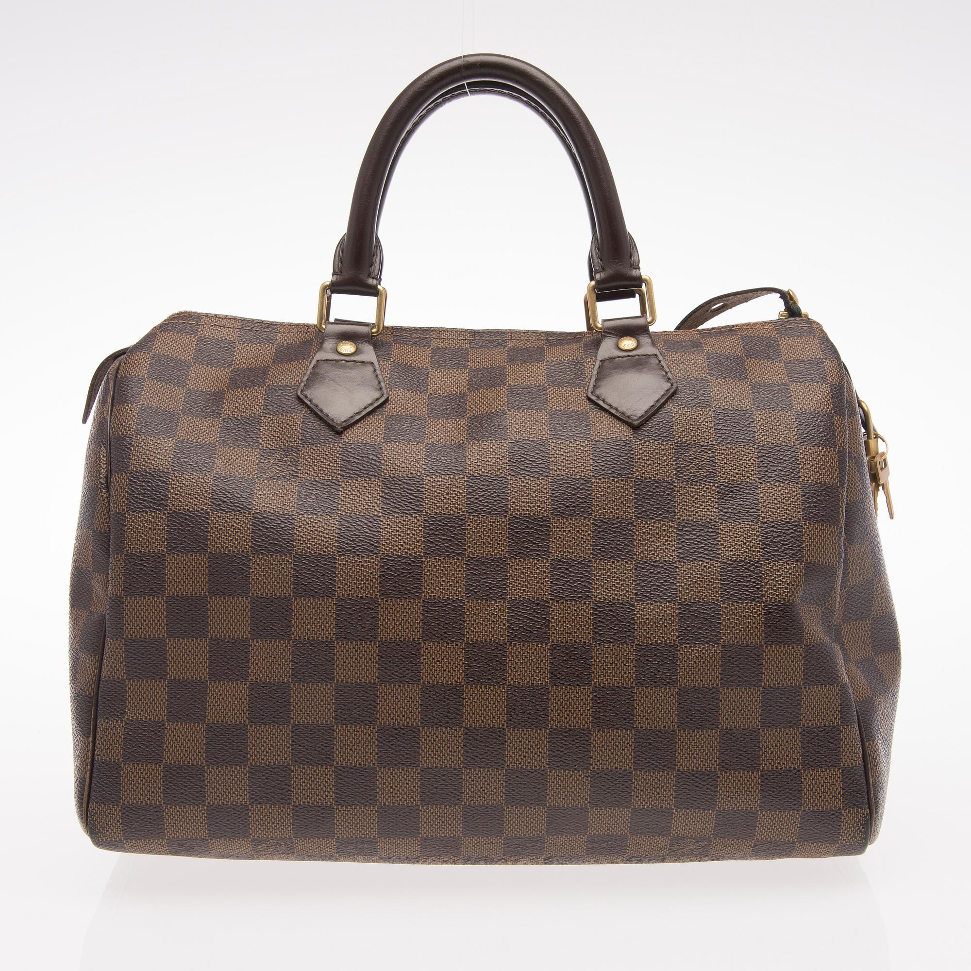 Damier Ebène Speedy 30 Bag.
