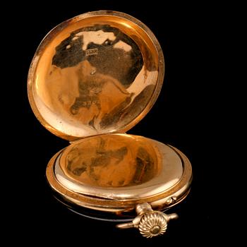 FICKUR, 18k guld, Hallin, Uppsala. Vikt 98 g.