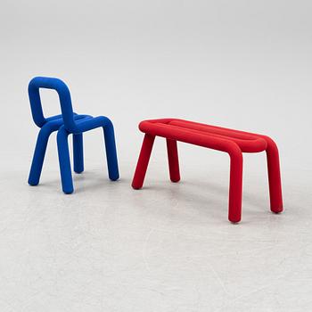 Big Game, a 'Bold chair' and a 'Bol Bench' from Moustache, France.