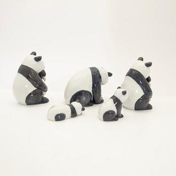 Allan Therkelsen, figuriner, 5 delar, Royal Copenhagen, Danmark, 1990-tal.