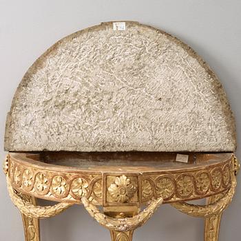 KONSOLBORD. Gustavianskt stockholmsarbete, 1700-talets slut.