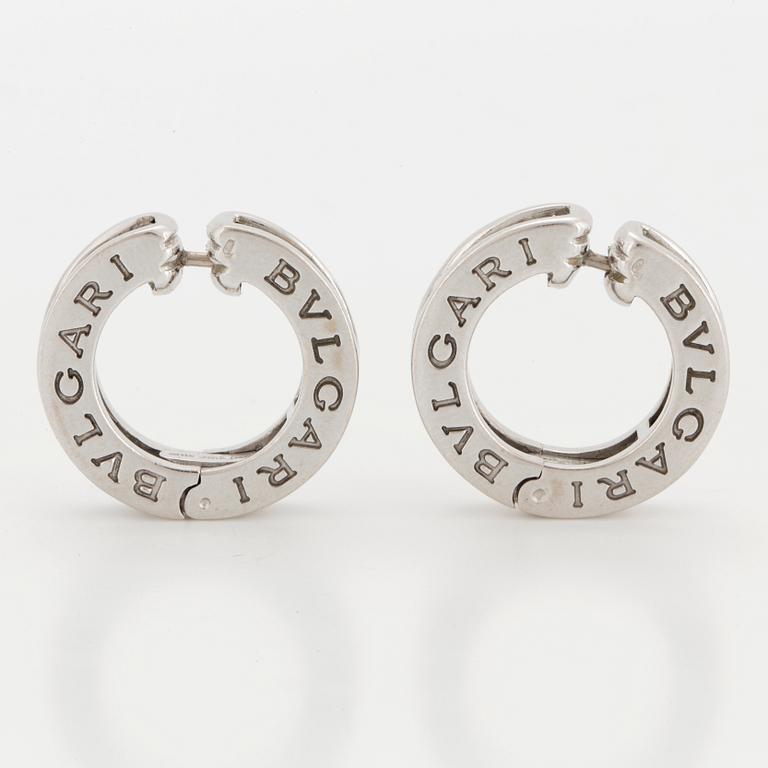 BULGARI, 'B.zero1', Örhängen med briljantslipade diamanter.