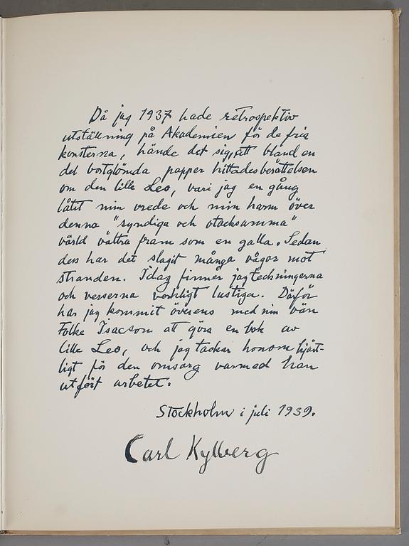 BOK, "Lejonet Leo", Carl Kylberg, 1939.