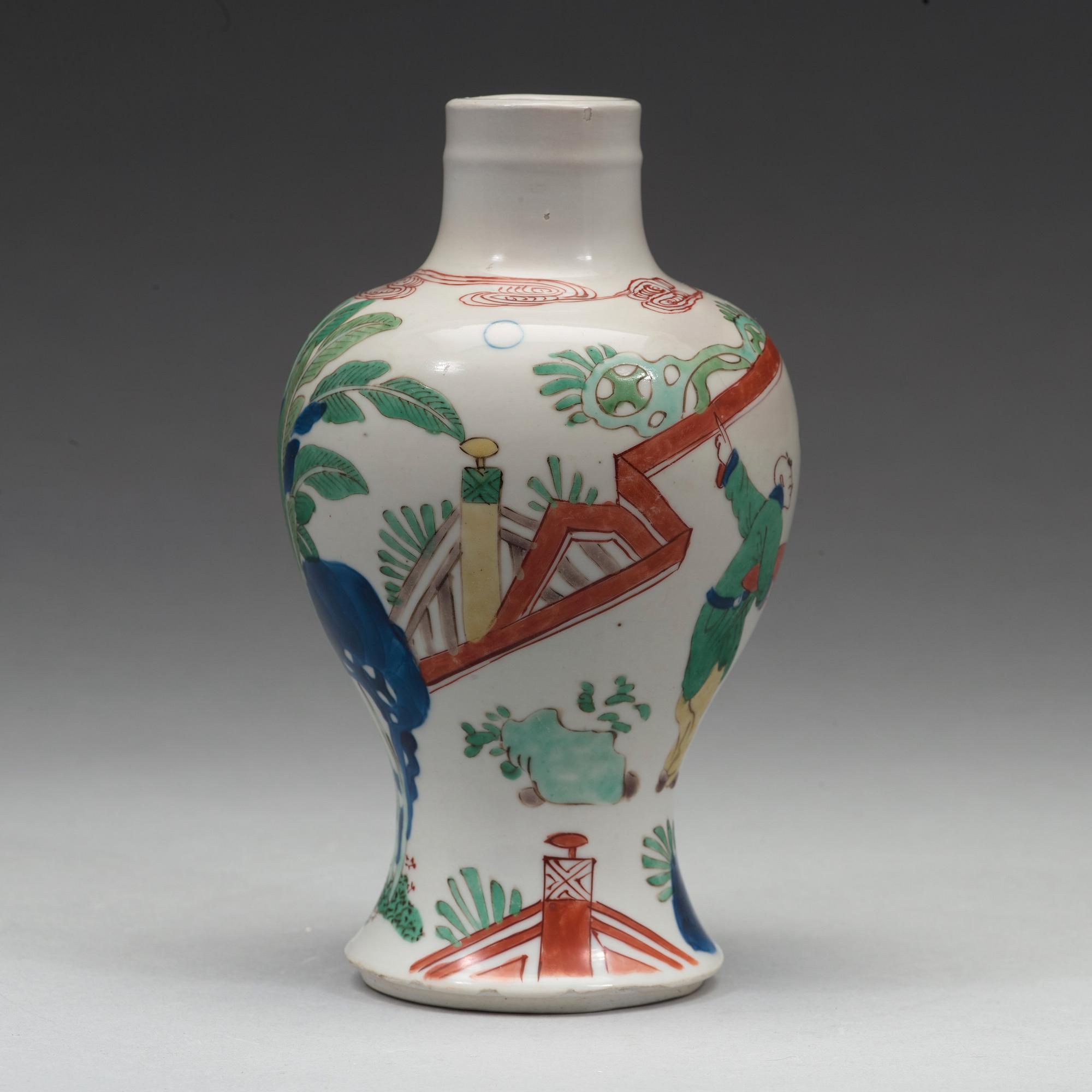 VAS, porslin, Qingdynastin, Kangxi (1662-1722).
