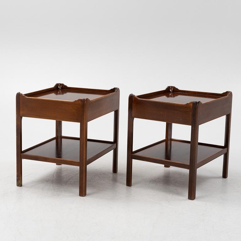 Sängbord, ett par, 1900-talets mitt.