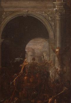 Italian artist, 17th Century, The triumphant Constantine the Great entering Rome.