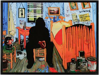 Mr Brainwash (Thierry Guetta) · MR BRAINWASH, affisch, "Banksy Van Gogh", signerad i trycket.