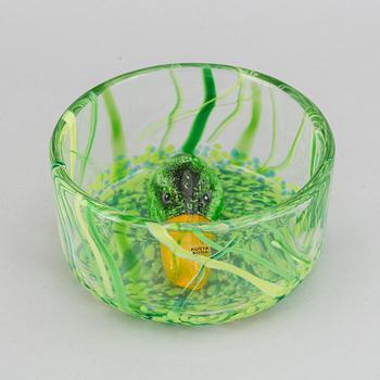 A Ernst Billgren glass bowl, for Kosta Boda.