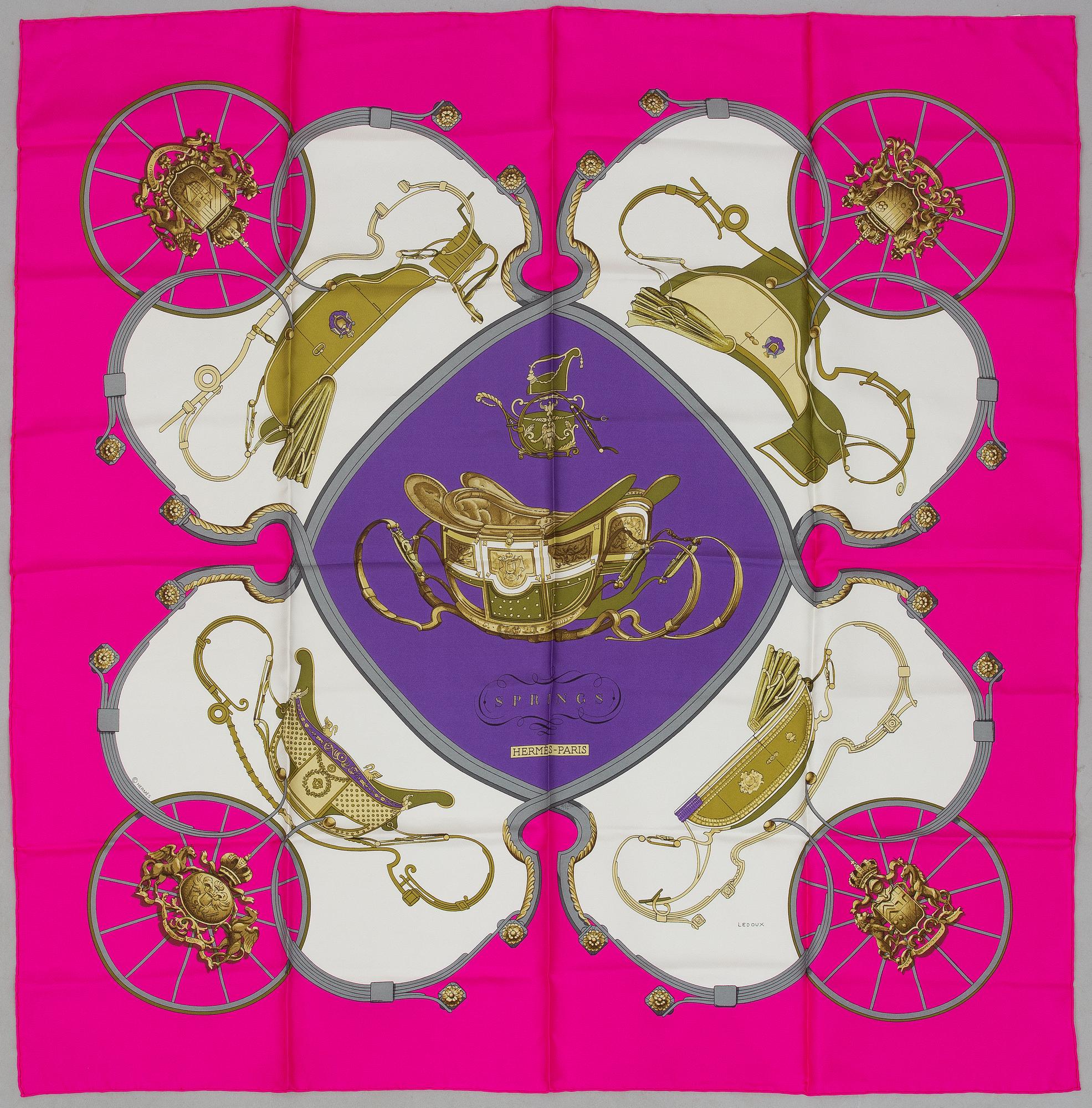 Hermès, scarf, "Springs".