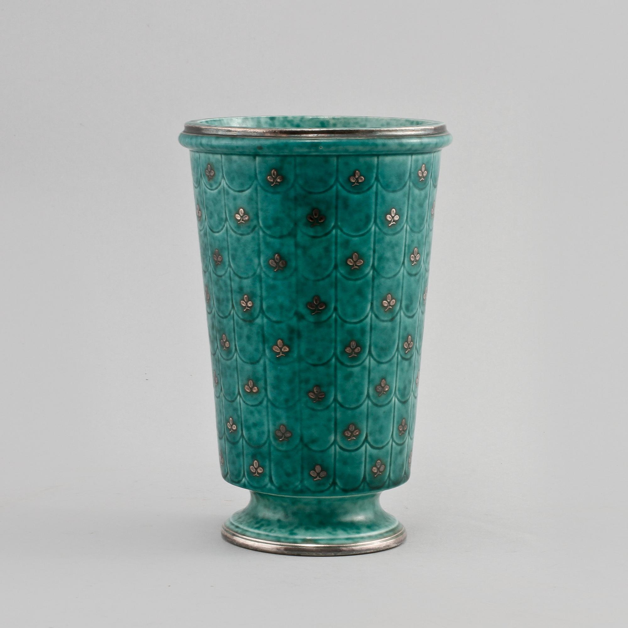 VAS, stengods, "Argenta", Gustavsberg, 1930/40-tal.