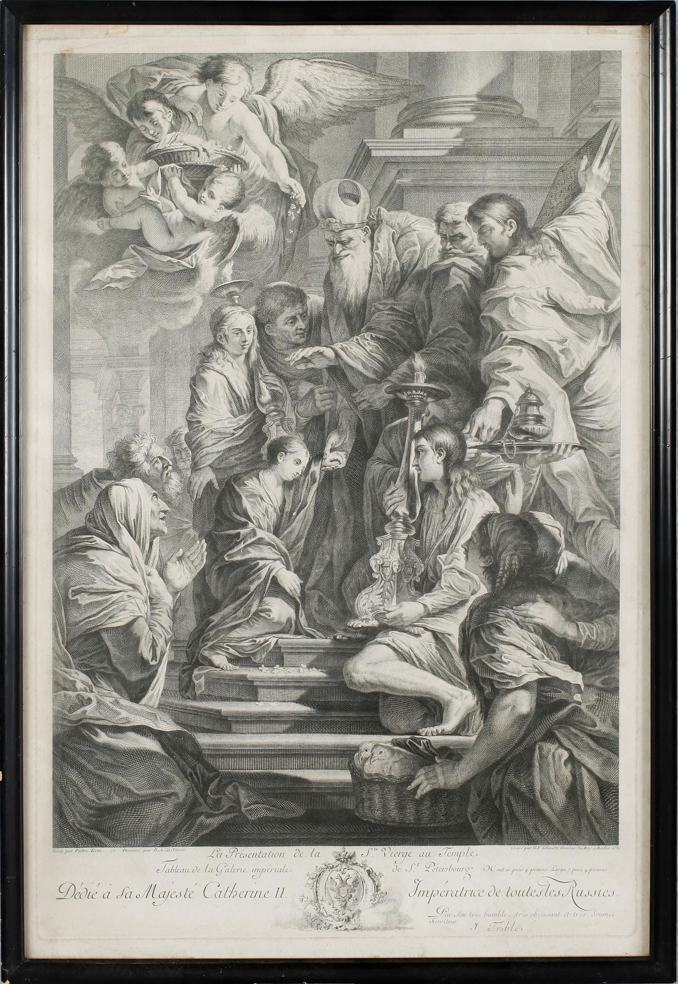 KOPPARSTICK, 2 st, efter Poussin och Pietro Testa, 1600-/1700-tal.