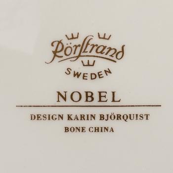KARIN BJÖRQUIST, tallrikar, 18 stycken, "Nobelservisen", benporslin, Rörstrand, 2000-tal.