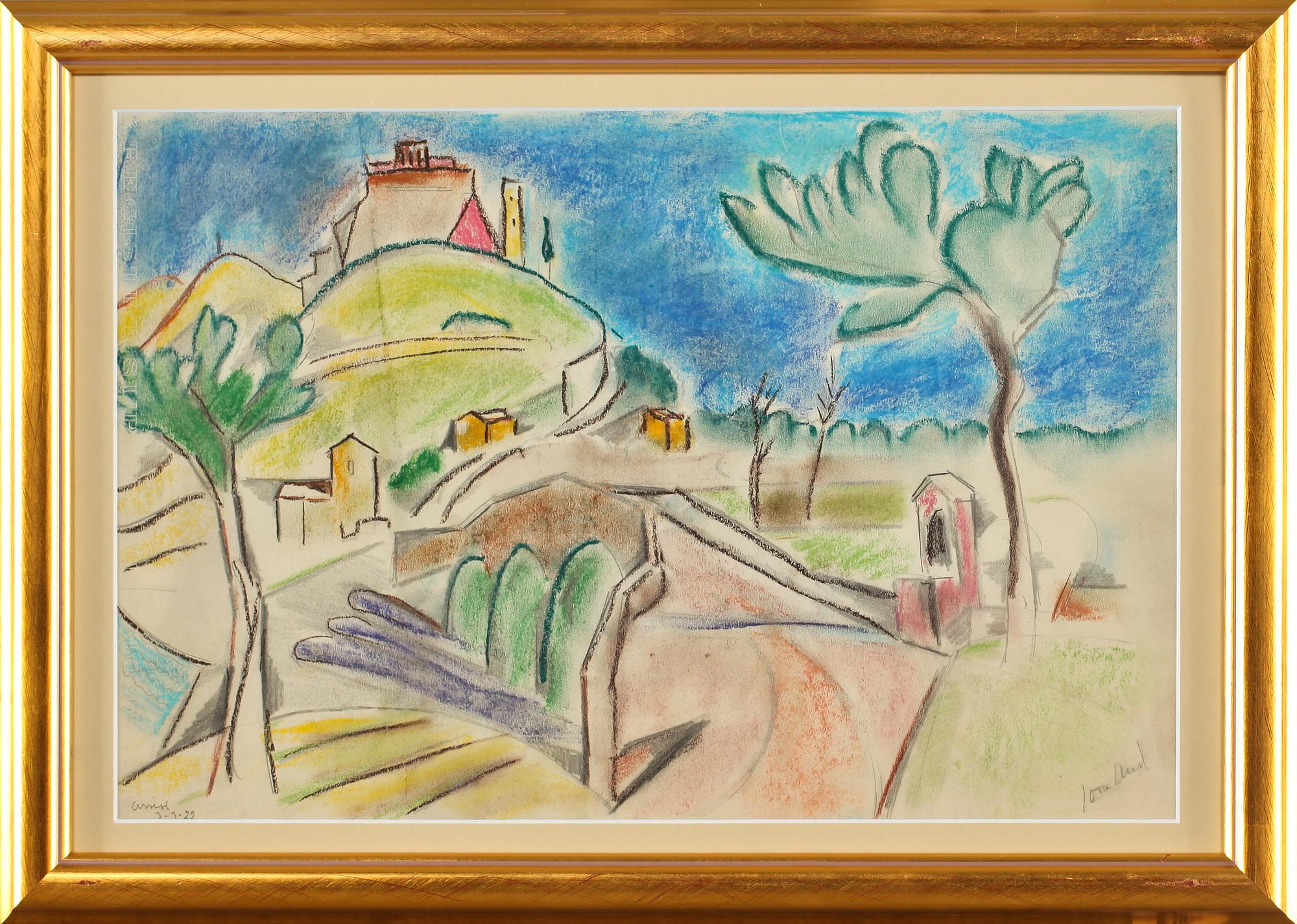 JOHN JON-AND, pastell, signerad.