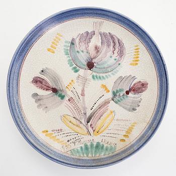 Toini Muona, vati ja kulho, keramiikkaa, signeerattu T. Muona Arabia, Finland.