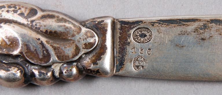 BREVKNIV, silver, Georg Jensen, Danmark.