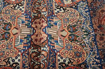 A carpet, Kashmar, c. 392 x 296 cm.