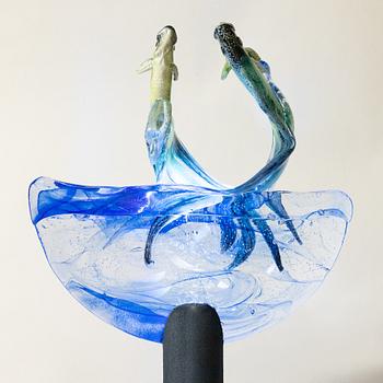 Kjell Engman, "Hoppande fiskar", Kosta Boda.