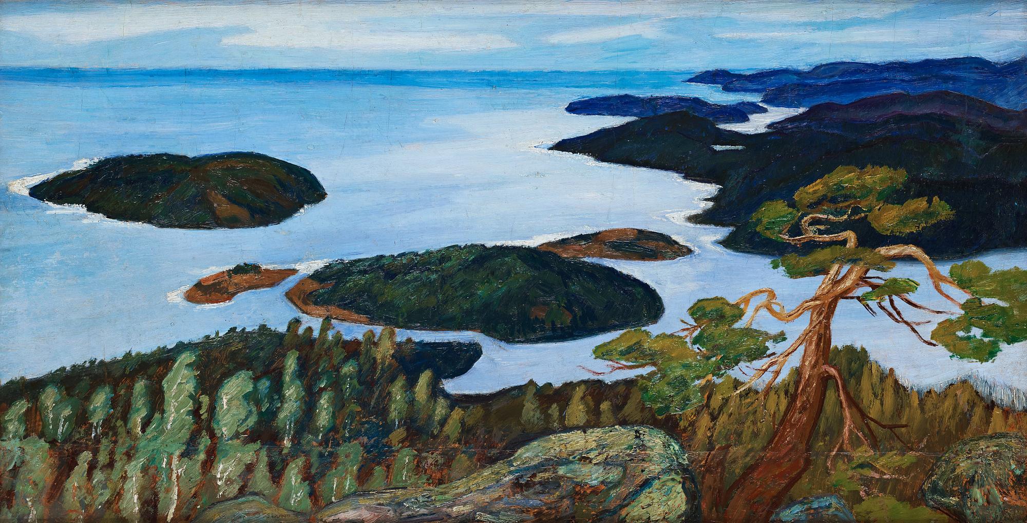 Helmer Osslund, View from Ringkallen, Ångermanland.
