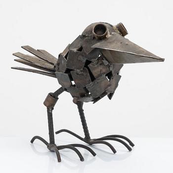 Veikko Haukkavaara, skulptur, metall, signerad och daterad -73.