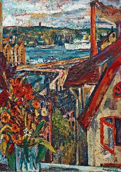 221. Albin Amelin, "Utsikt ifrån ateljén" (View from the studio).