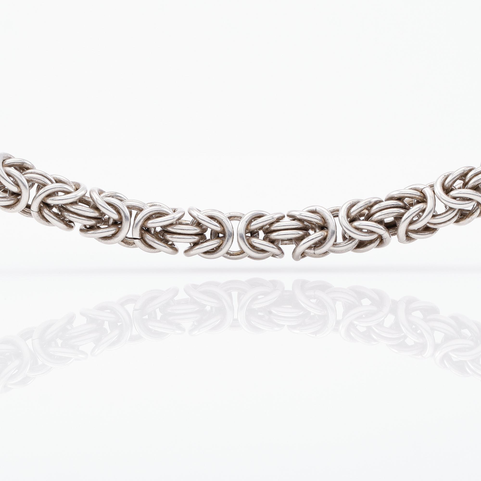 COLLIER, sterlingsilver, 1900-talets andra hälft. Vikt ca 137 gram.