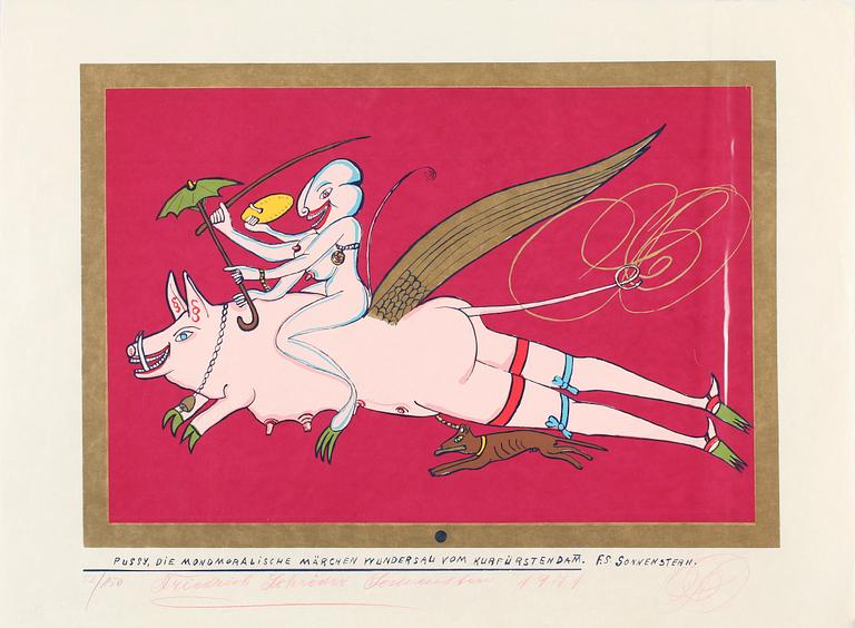FRIEDRICH SCHRÖDER-SONNENSTERN, grafiskt blad, sign, dat 1971 o numr 52/150.