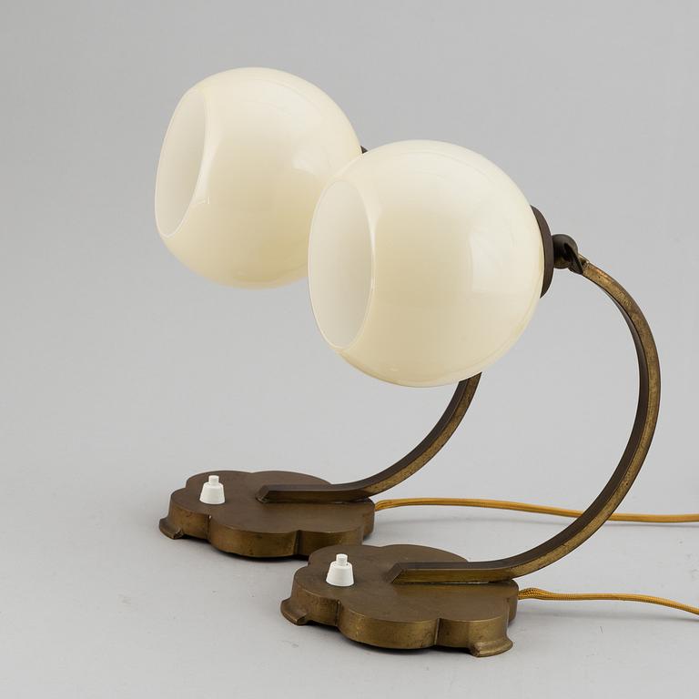 A pair off 1920-/30's table lamps,