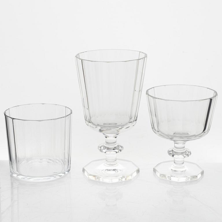 Elis Bergh, a 28-piece 'Karlberg' glass service, Kosta, Sweden.