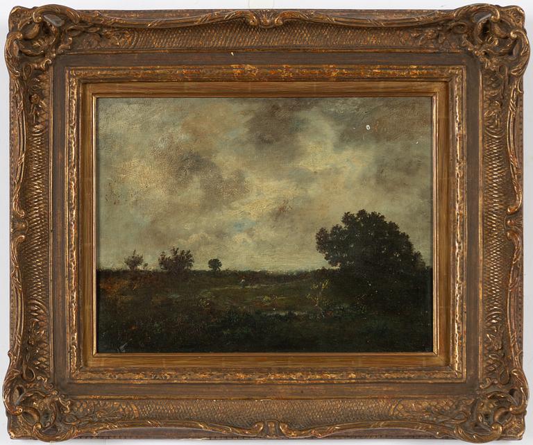 Narcisse-Virgile Diaz de la Peña, hans art, Landskap med figur på väg.