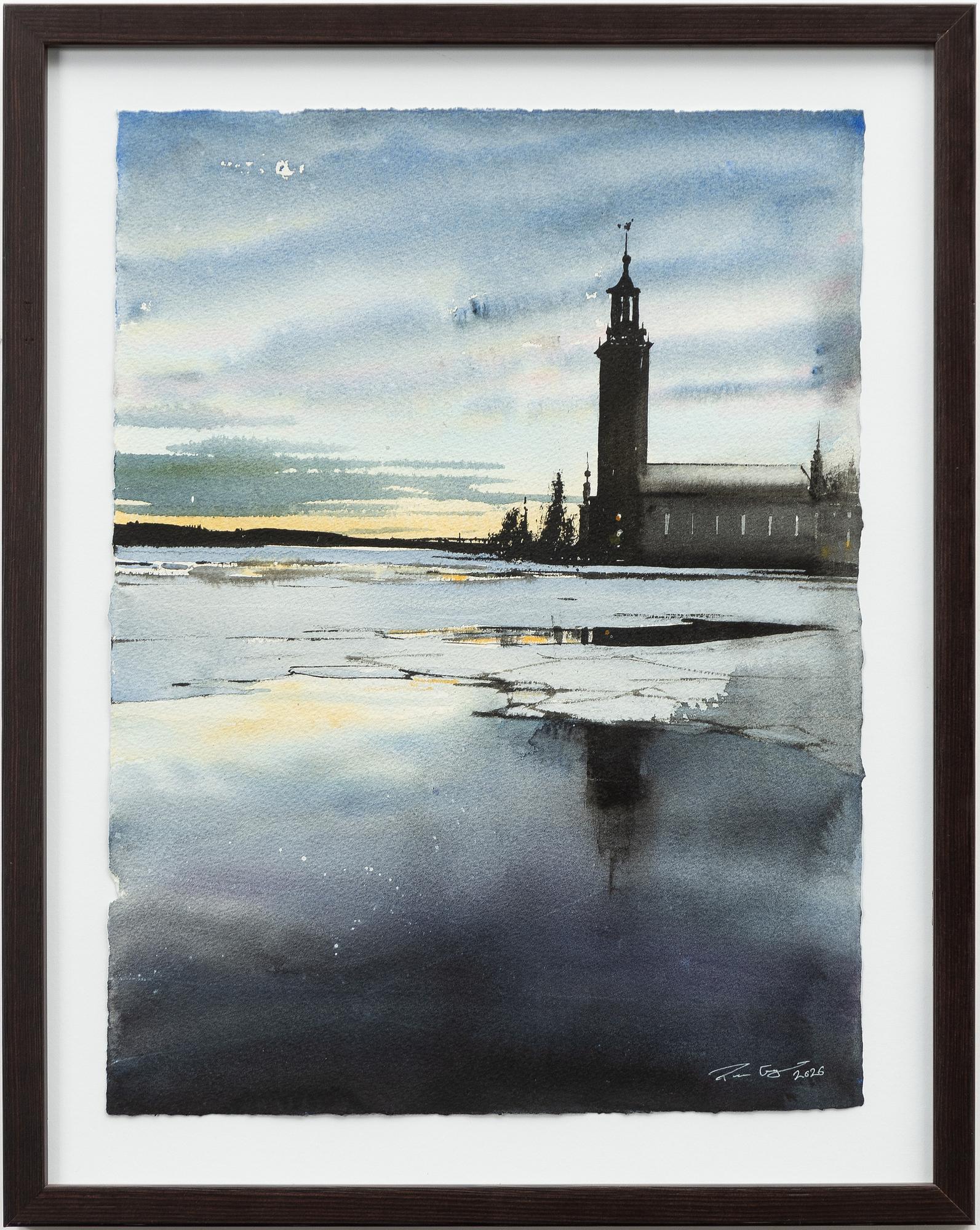 Peter Eugén, Twilight at the Stockholm City Hall.