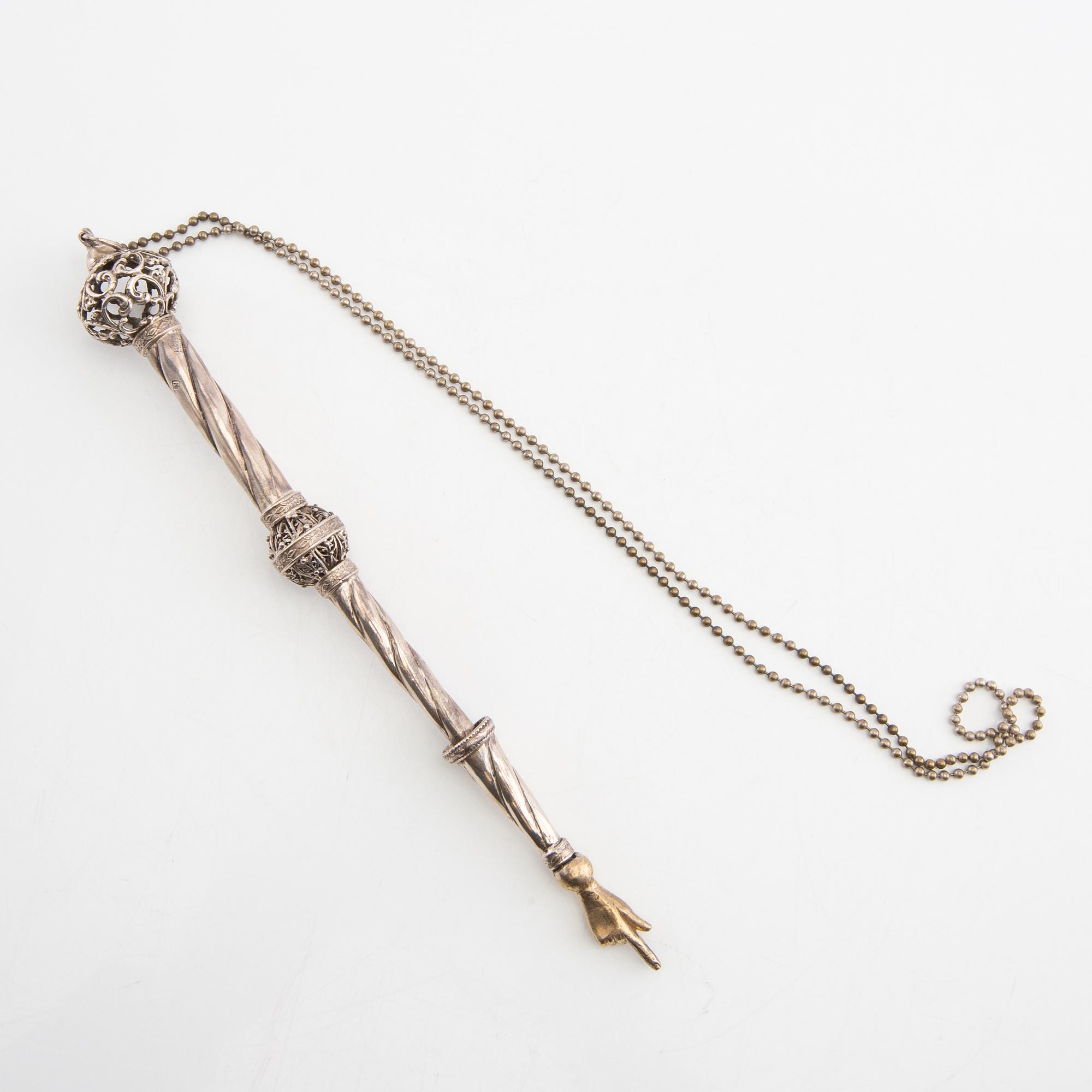 Torah pointer silver Russia 1886.