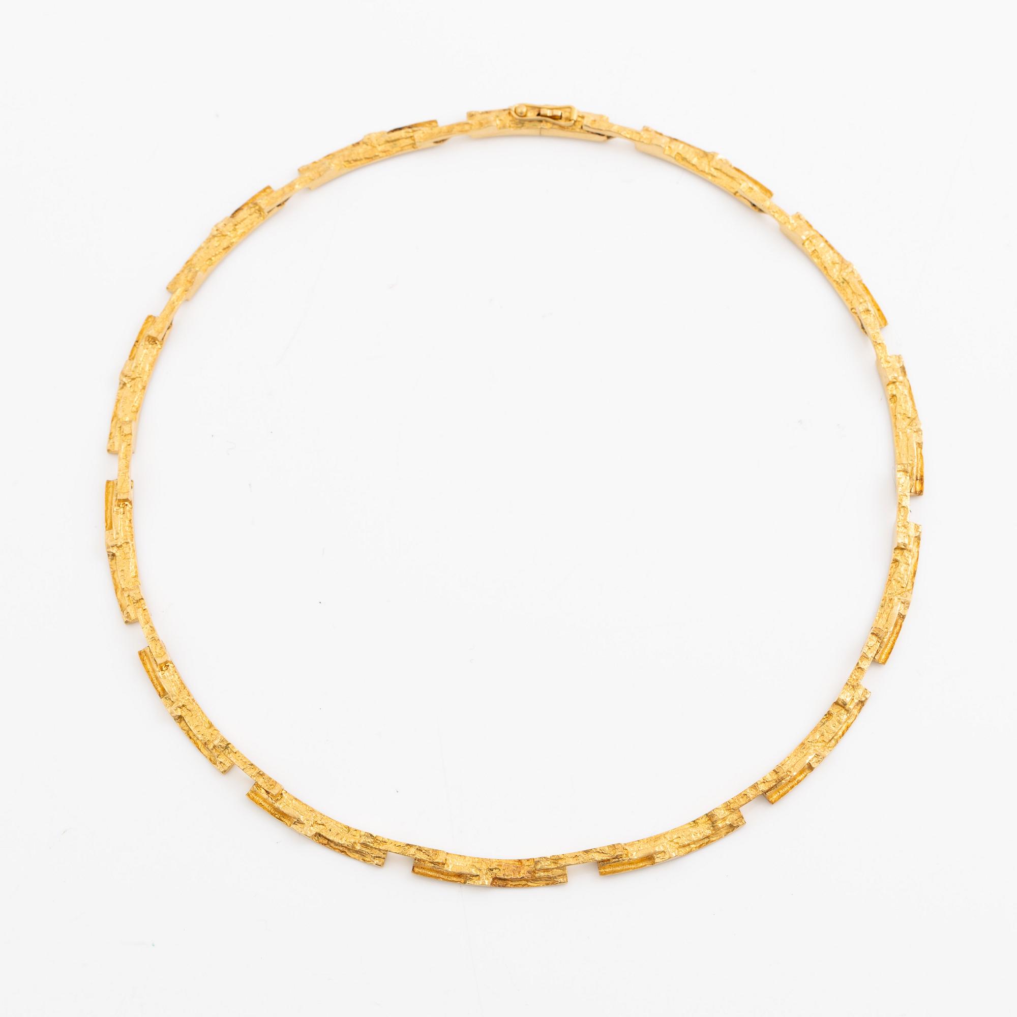 Björn Weckström, necklace, 18K gold, Finland 1977. By Lapponia.
