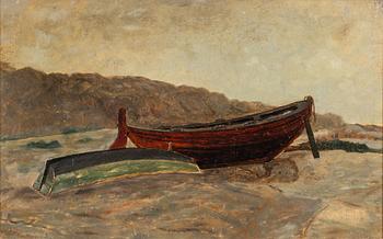 Wilhelm von Gegerfelt, Boats on the Shore.