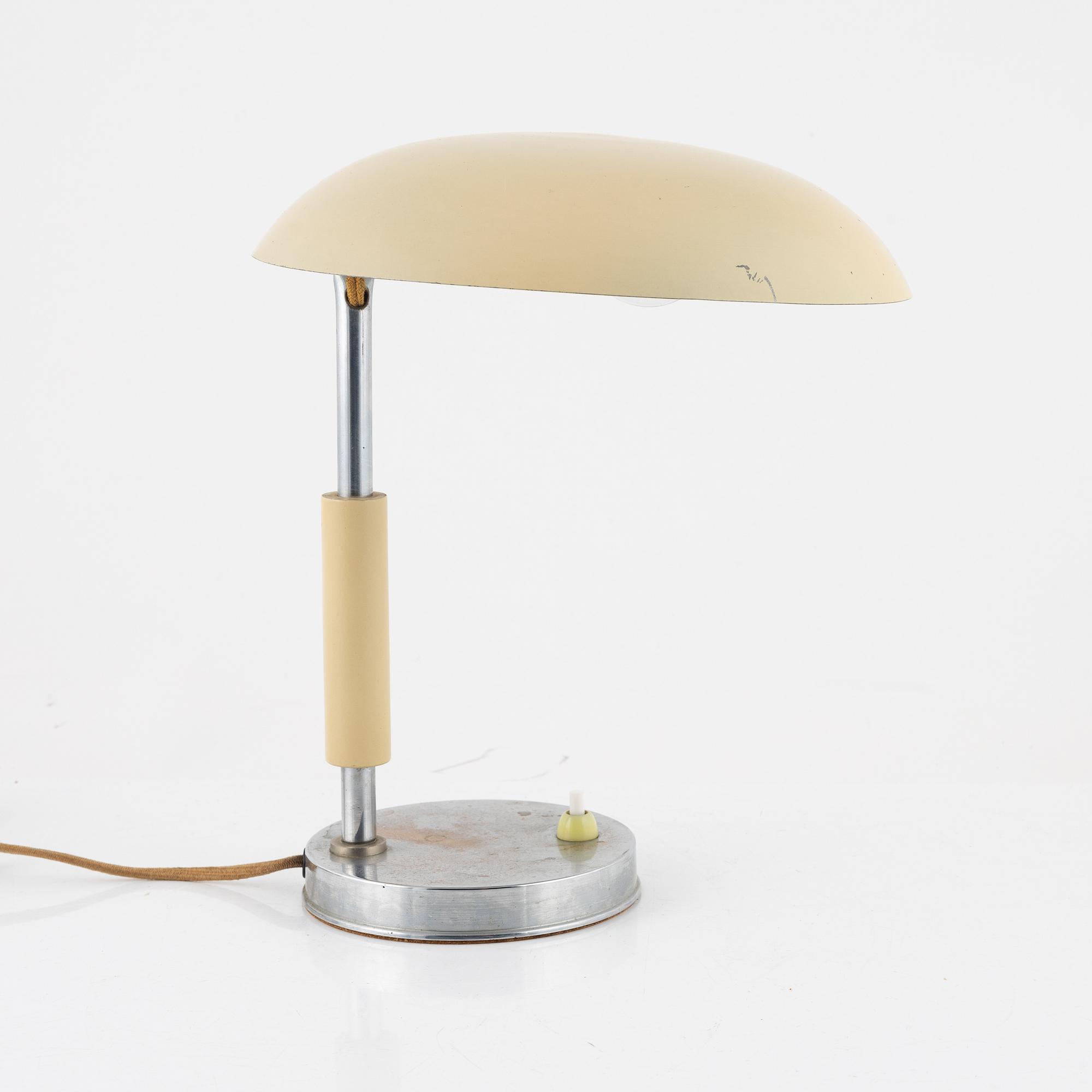 Bordslampa, funkis, 1930/40-tal.