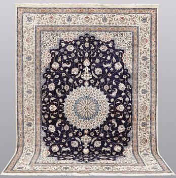 Matta, Nain, part silk, s.k 6LAA, ca 300 x 200 cm.