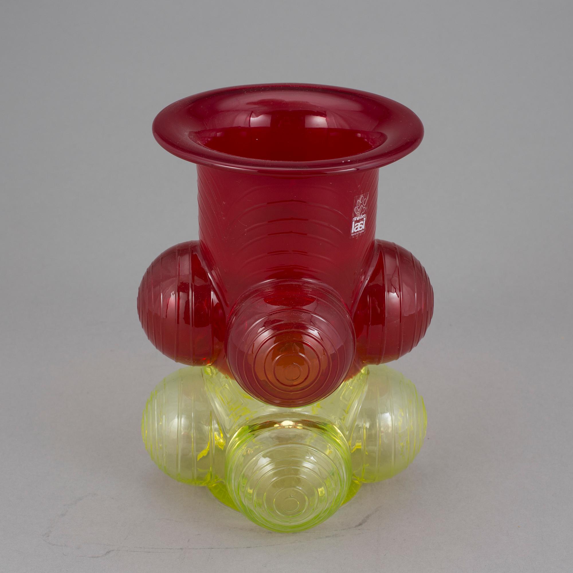 VAS, glas, "Pajazzo" signerad Nanny Still Riihimäen Lasi, 1970-tal.